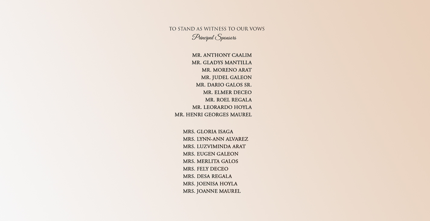 RSVP, Gift Guide, and Attire Details